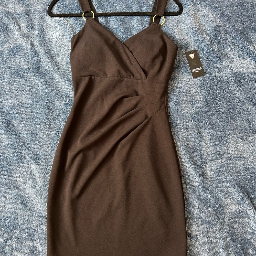 Guess Chocolate Brown Mini Dress